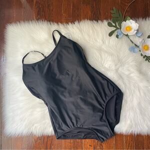 Xersion Plus Size Basic Black One Piece Swimsuit NWT size 18W